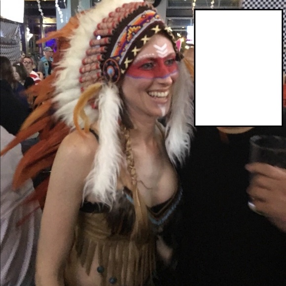 Sexy Indian Halloween costume with hat and boots - Picture 4 of 6